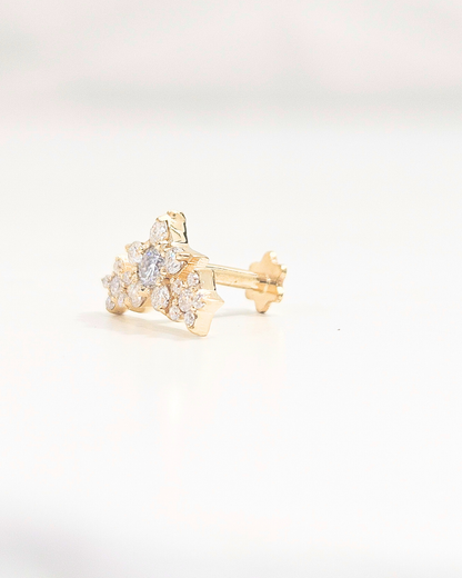 Three Star Helix Piercing Earring