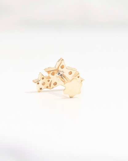 Three Star Helix Piercing Earring