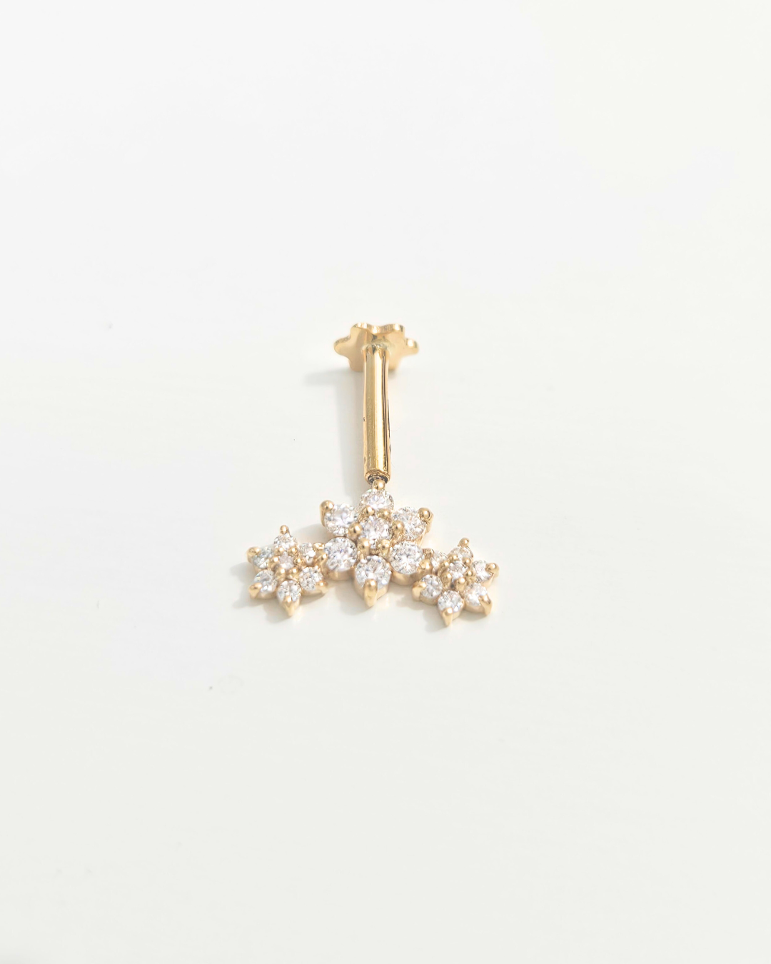 Trio Flower Bugadi Piercing Earring