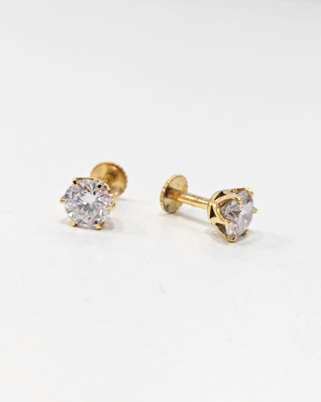 Malar Princess Crown Setting 1 CT in Moissanite and Lab Diamond by Vai Ra