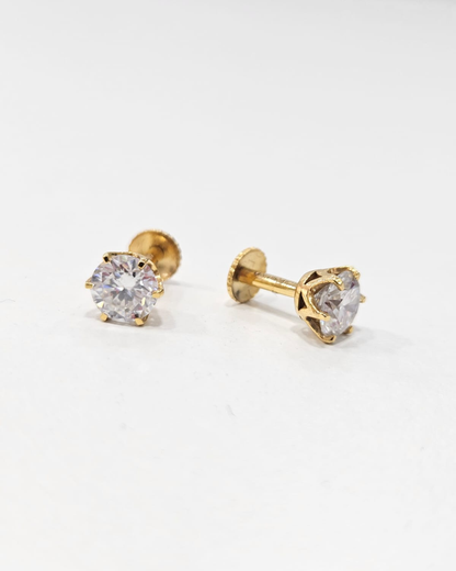 Malar Princess Crown Setting 1 CT in Moissanite and Lab Diamond by Vai Ra