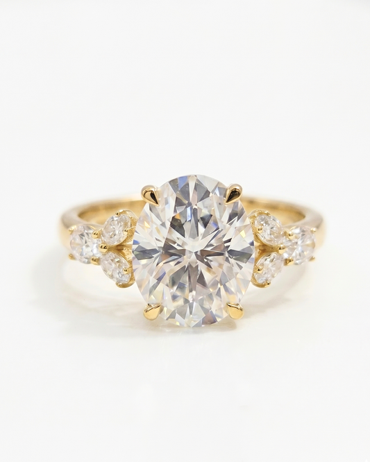 Hima Crushed Ice Oval Solitaire ing by Vai Ra