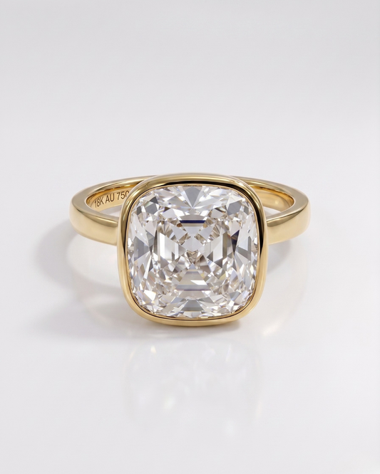 Arvine Statement Ring 10 CT by Vai Ra in Old Miner Cut