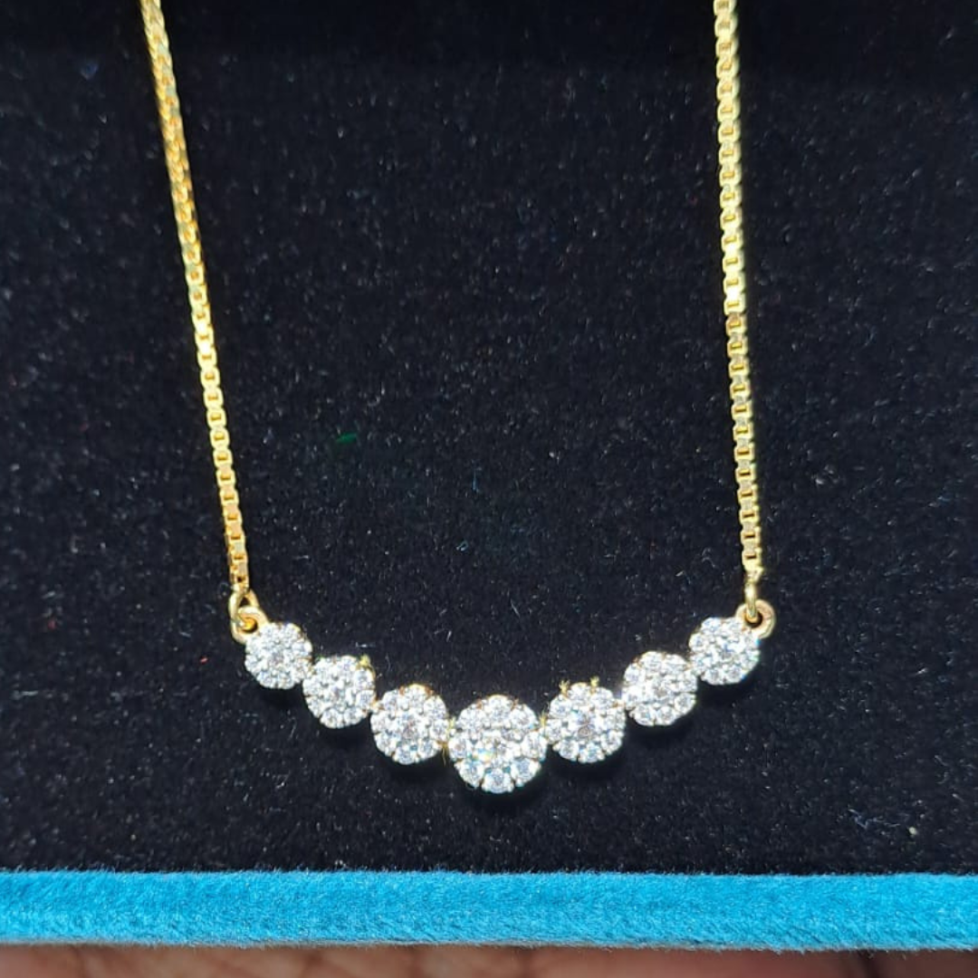 Saptika Diamond Pendant by Vai Ra  in Lab and Moissanite Variants