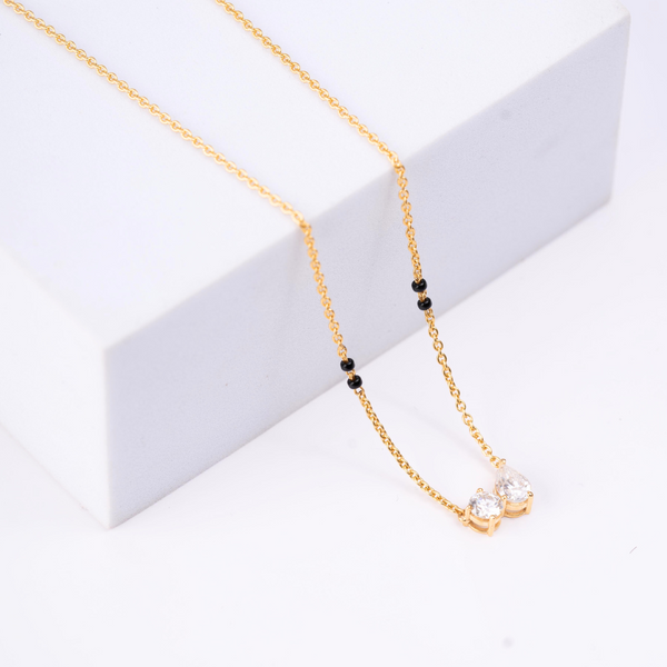 Toi Et Moi Lab Diamond Mangalsutra by Vai Ra