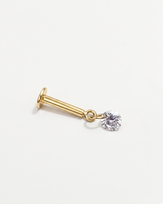Floating Round - Piercing Earring