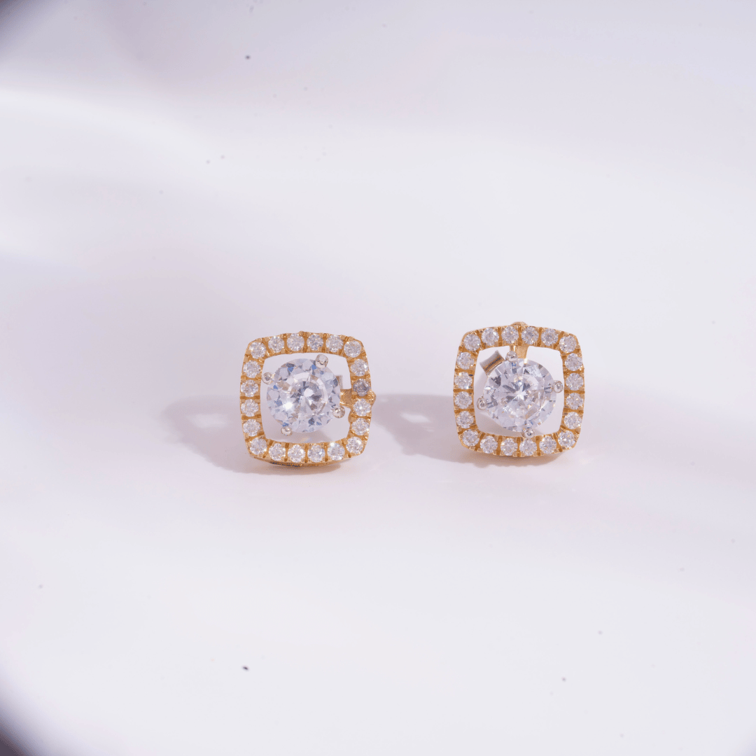 Ear Ring Jackets in Moissanite and Diamond by Vai Ra