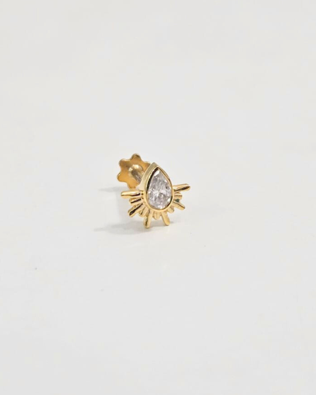 Pear Sun  glow studs  by Vai Ra