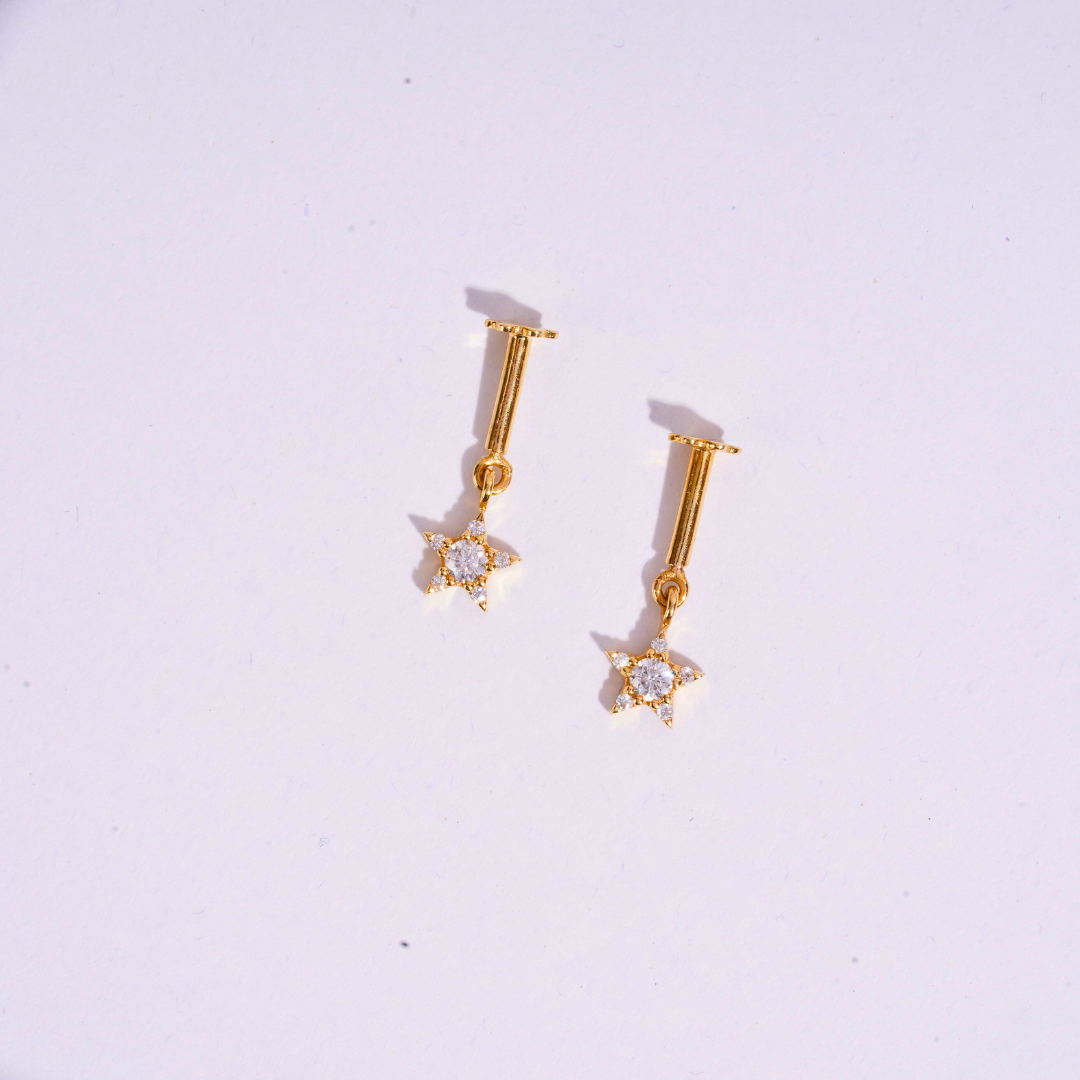 Star Diamond Bugadi - Helix Piercing Earring