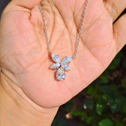 Ageha 5 CT Butterfly Pendant by Vai Ra in Moissanite or Lab Diamond