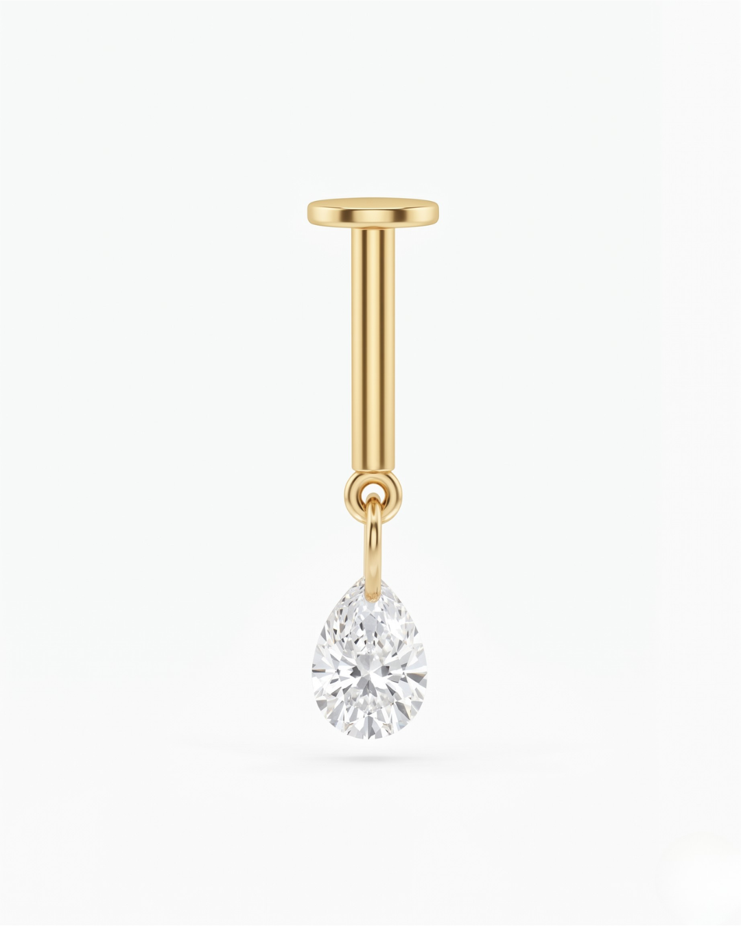 Floating Pear - Piercing Earring