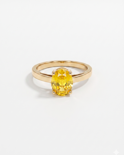 Meia 3 CT Lab Grown Sapphire Ring by Vai Ra