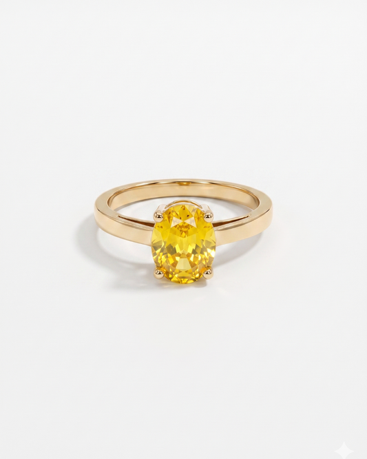 Meia 3 CT Lab Grown Sapphire Ring by Vai Ra
