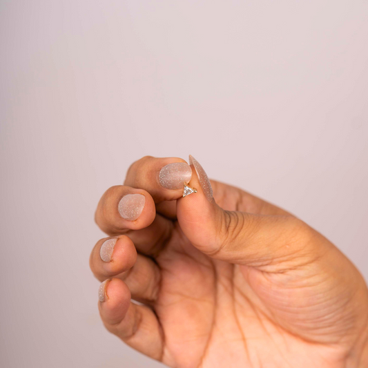 Bhuja Triangle Piercing in Moissanite and Lab Diamond by Vai Ra