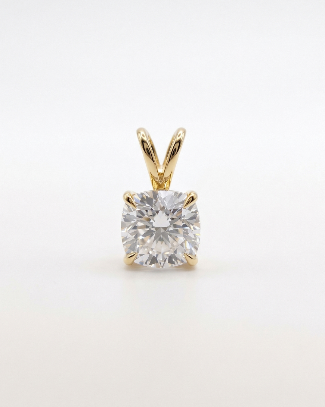 2 CT Cushion cut pendant by Vai Ra