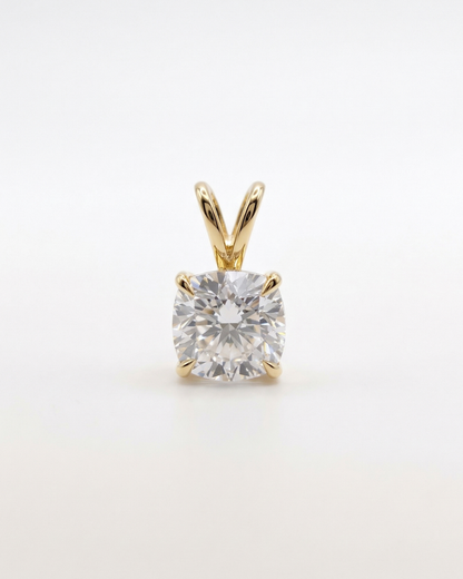 2 CT Cushion cut pendant by Vai Ra