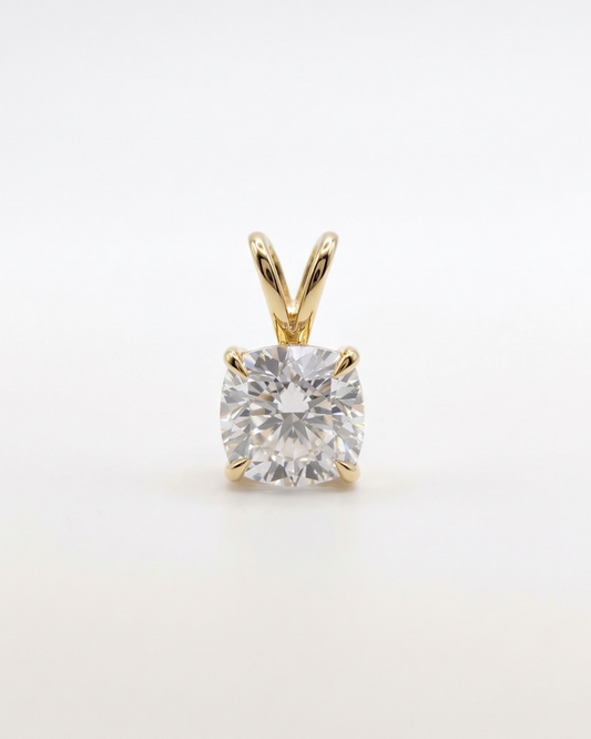 2 CT Cushion cut pendant by Vai Ra