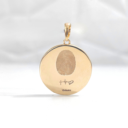 Big Medallion Plain Gold