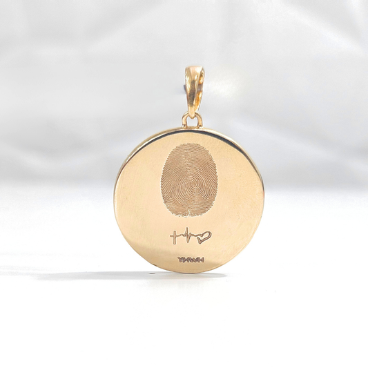 Big Medallion Plain Gold