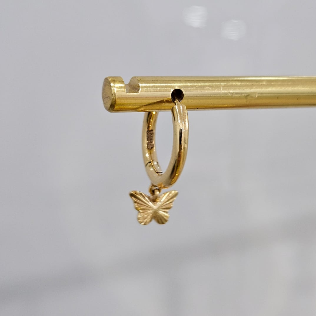 Taruni Butterfly hoops in Gold by Vai Ra