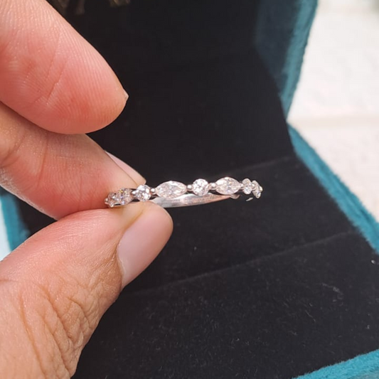 Eira Three Fourth Eternity Band 0.96 CT by Vai Ra