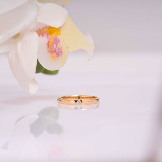 Neema Women's Band in Moissanite and Lab and Natural Diamond by Vai Ra