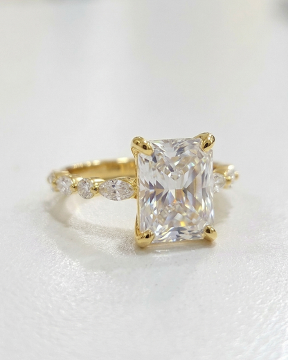 Ziya 3.5 CT Radiant cut engagement ring by Vai Ra