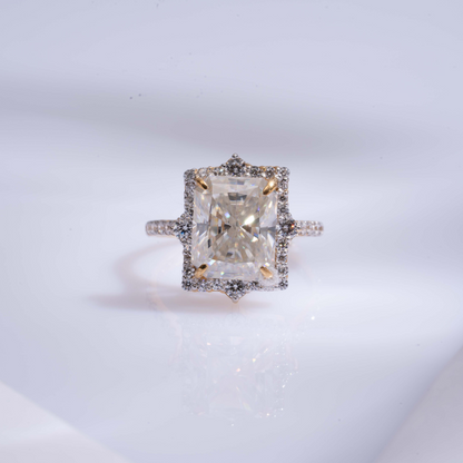 Mirelle Statement 7.29 Carat Diamond and Moissanite Ring by Vai Ra