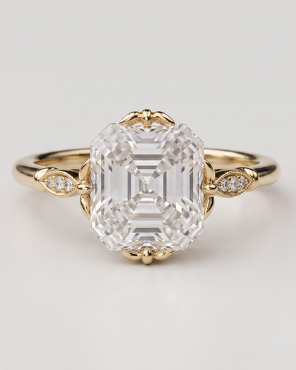 Asscher Solitaire Ring