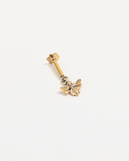 Honey Bee 18KT Gold Moissanite Bugadi b Vai Ra