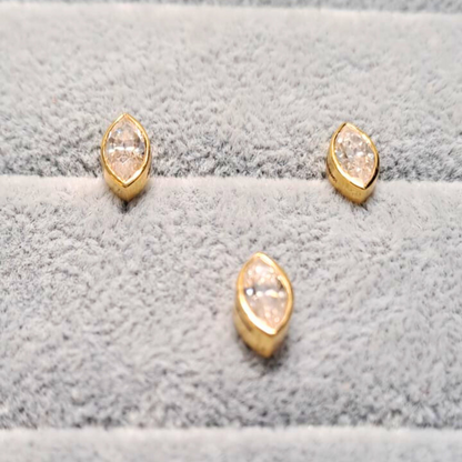 Marquise Set with Earrings and Pendant by Vai RA in Moissanite and Lab Diamond