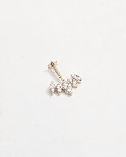 Lotus Fixed Cluster Bugadi Piercing Earring