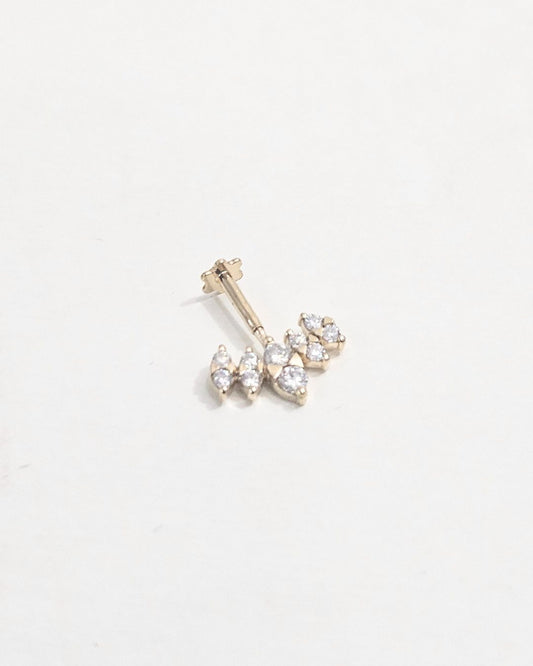 Lotus Fixed Cluster Bugadi Piercing Earring