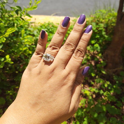 Three Emerald Ring (6.17 CT)