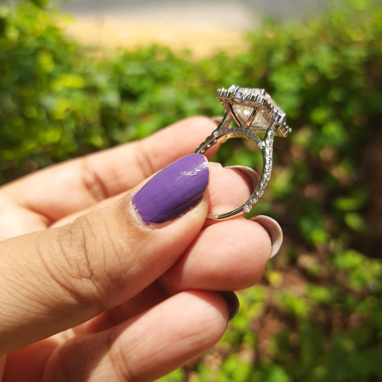 Statement Solitaire Moissanite Ring