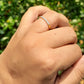 Hestia Thin Half Eternity Band (0.26 CT) moissanite Diamond