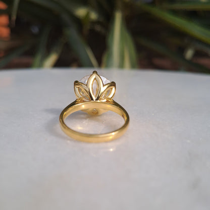 Glorious Tulip Moissanite Ring (8 CT)