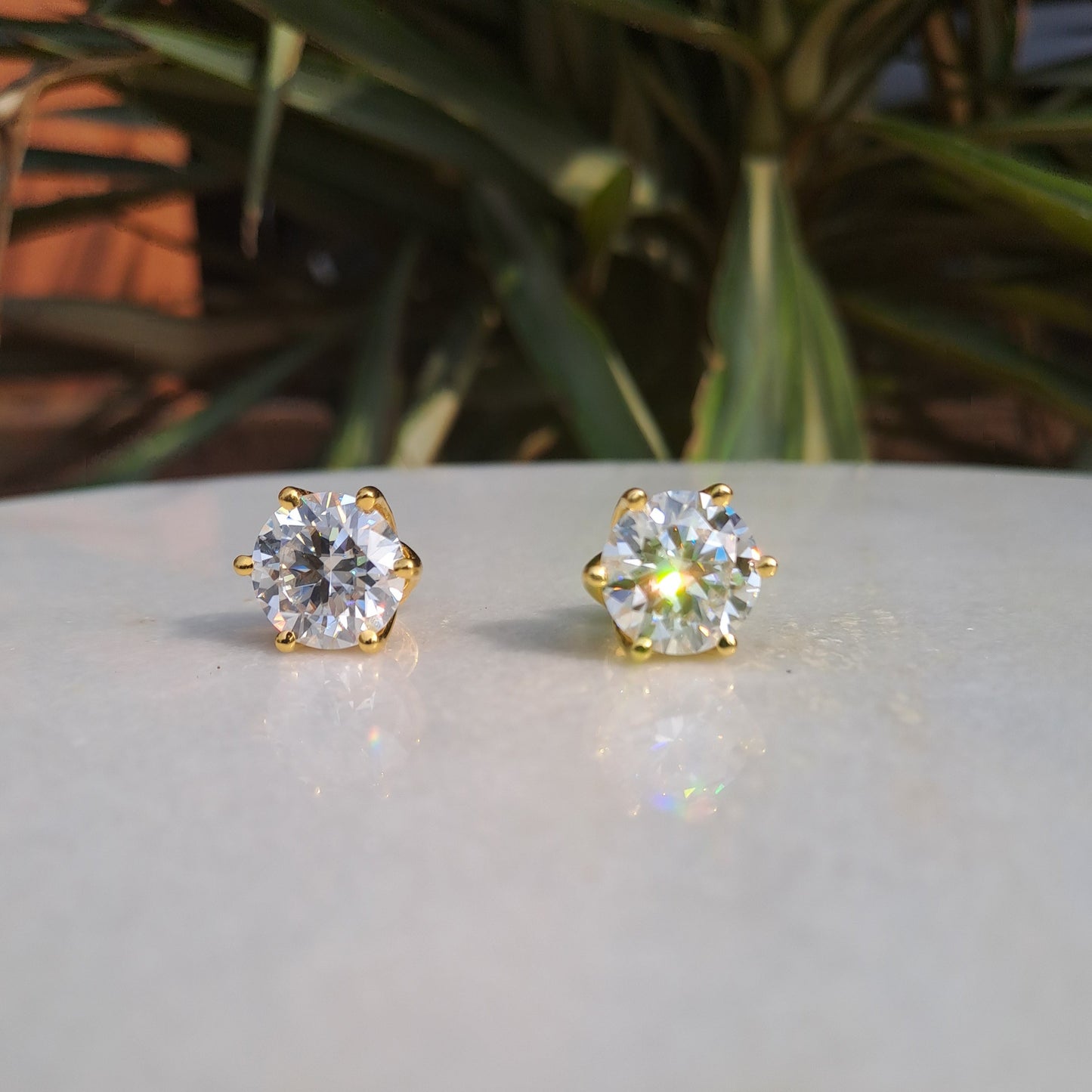 Glorious Tulip Moissanite Earring (16 CT)