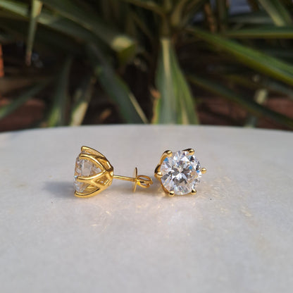 Glorious Tulip Moissanite Earring (16 CT)