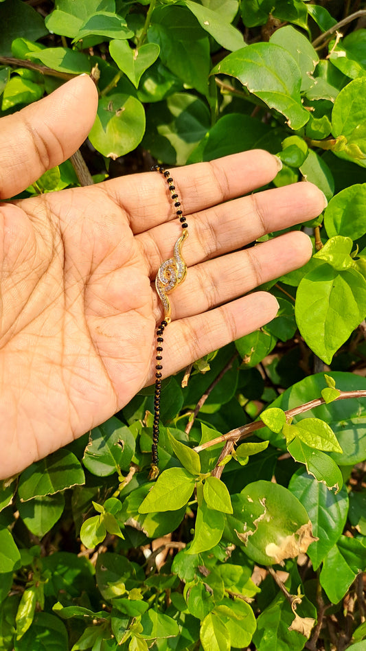 Holy knot Moissanite Diamond Bangle and Mangalsutra chain