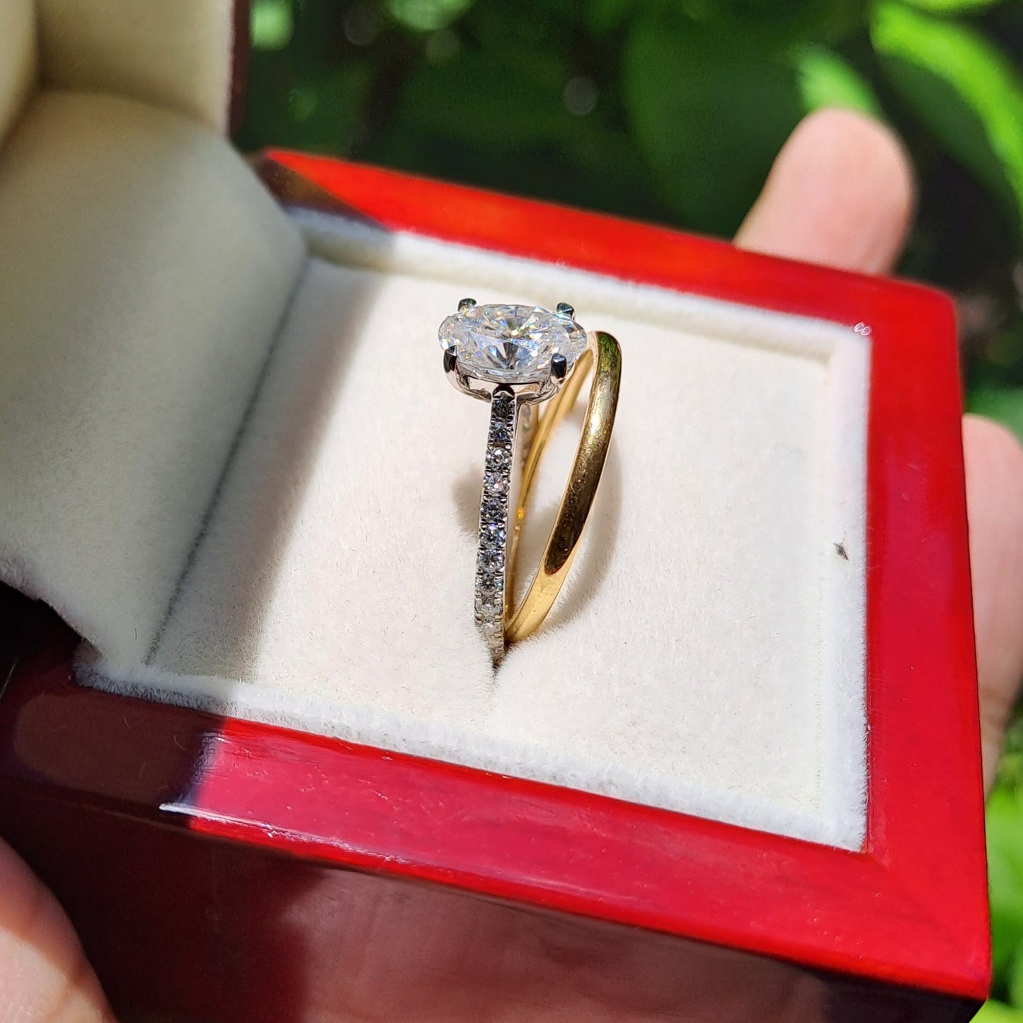 Jivika Engagement Ring and Wedding Band Ring Sets (1.85/ 0 CT)