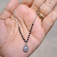 Pear Halo Mangalsutra