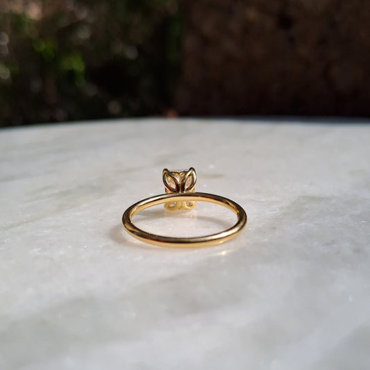 Lorenza Emerald Cut Moissanite Ring - (1.02 CT)