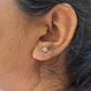 Moissanite diamond earring