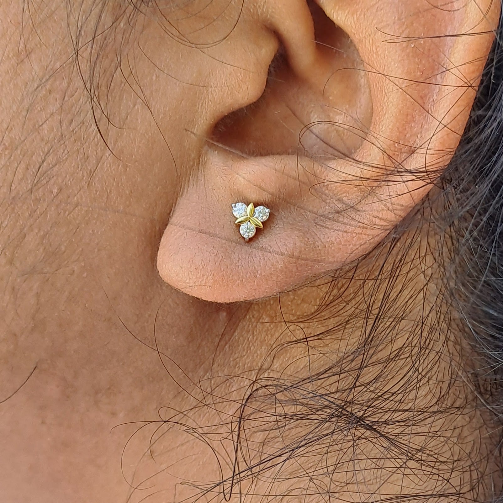 Moissanite Diamond Earring