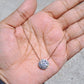 Moissanite Earring and pendant set