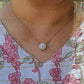 Moissanite Earring and pendant set