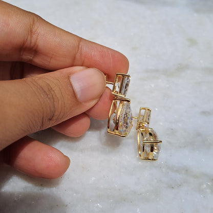Moissanite Diamond Statement Earrings
