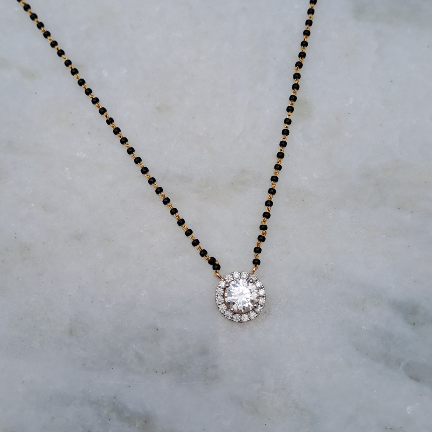 Moissanite Diamond Mangalsutra