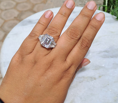 Statement Moissanite Diamond Ring